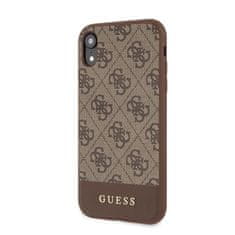 Guess Guess 4G Bottom Stripe Collection - Ohišje za iPhone XR (rjavo)