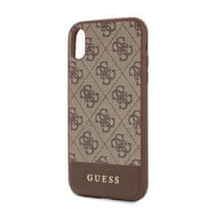 Guess Guess 4G Bottom Stripe Collection - Ohišje za iPhone XR (rjavo)