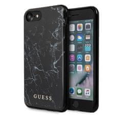 Guess Guess Marble - Ohišje za iPhone SE 2020 / 8 / 7 (črno)