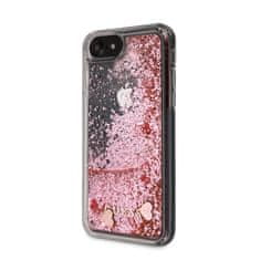 Guess Guess Liquid Glitter Hearts - ohišje za iPhone SE 2020 / 8 / 7 (roza/rdeče)