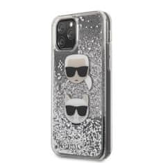 Karl Lagerfeld Karl Lagerfeld Liquid Glitter Hearts - Ohišje za iPhone 11 Pro