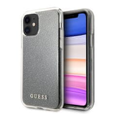 Guess Ohišje Guess z bleščicami - Ohišje za iPhone 11 (srebrno)