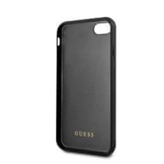 Guess Ohišje Guess Marble Glass Gold Glitter - iPhone SE 2020 / 8 / 7 (črno)