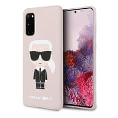 Karl Lagerfeld Karl Lagerfeld Silikonsko ohišje Iconic - Samsung Galaxy S20 (svetlo roza)