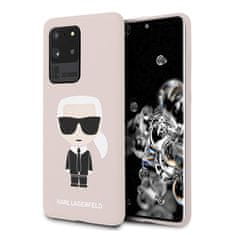 Karl Lagerfeld Karl Lagerfeld Silikonsko ohišje Iconic - Samsung Galaxy S20 Ultra (svetlo roza)