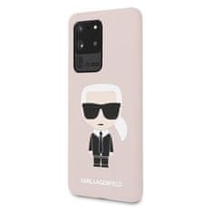 Karl Lagerfeld Karl Lagerfeld Silikonsko ohišje Iconic - Samsung Galaxy S20 Ultra (svetlo roza)