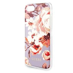 Guess Guess Flower Shiny Collection N2 - Ohišje za iPhone SE 2020 / 8 / 7 (vijolična)