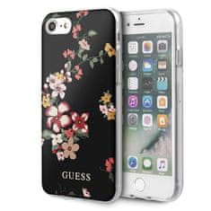 Guess Guess Flower Shiny Collection N4 - Ohišje za iPhone SE 2020 / 8 / 7 (črno)