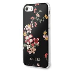 Guess Guess Flower Shiny Collection N4 - Ohišje za iPhone SE 2020 / 8 / 7 (črno)