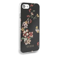 Guess Guess Flower Shiny Collection N4 - Ohišje za iPhone SE 2020 / 8 / 7 (črno)