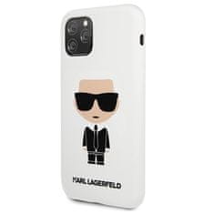 Karl Lagerfeld Karl Lagerfeld Silikonsko ohišje Iconic - iPhone 11 Pro (belo)