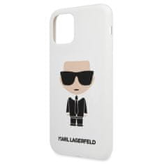 Karl Lagerfeld Karl Lagerfeld Silikonsko ohišje Iconic - iPhone 11 Pro (belo)