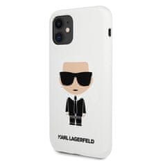 Karl Lagerfeld Karl Lagerfeld Silikonsko ohišje Iconic - ohišje za iPhone 11 (belo)