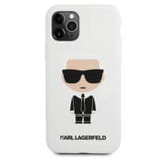 Karl Lagerfeld Karl Lagerfeld Silikonsko ohišje Iconic - iPhone 11 Pro (belo)