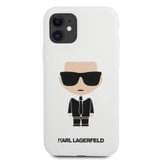 Karl Lagerfeld Karl Lagerfeld Silikonsko ohišje Iconic - ohišje za iPhone 11 (belo)