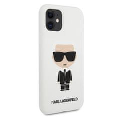 Karl Lagerfeld Karl Lagerfeld Silikonsko ohišje Iconic - ohišje za iPhone 11 (belo)