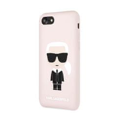 Karl Lagerfeld Karl Lagerfeld Silikonsko ohišje Iconic - iPhone SE 2020 / 8 / 7 (svetlo roza)