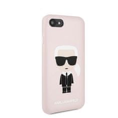 Karl Lagerfeld Karl Lagerfeld Silikonsko ohišje Iconic - iPhone SE 2020 / 8 / 7 (svetlo roza)