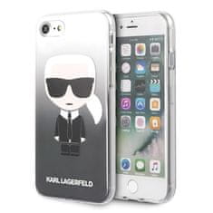 Karl Lagerfeld Karl Lagerfeld Iconic Karl Gradient - Ohišje za iPhone SE 2020 / 8 / 7 (črno)