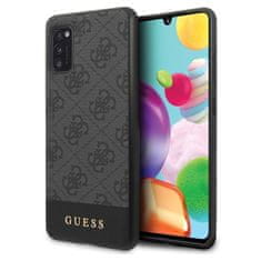 Guess Guess 4G Bottom Stripe Collection - Ohišje za Samsung Galaxy A41 (sivo)