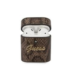 Guess Guess Python Collection - etui za Airpods (rjav)