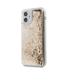 Guess Guess Liquid Glitter Charms - Ohišje za iPhone 12 Mini (zlato)