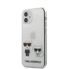 Karl Lagerfeld Karl Lagerfeld Ikonik &amp; Choupette - Ohišje za iPhone 12 Mini (prozorno)