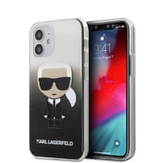 Karl Lagerfeld Karl Lagerfeld Iconik Gradient - Ohišje za iPhone 12 Mini (črno)