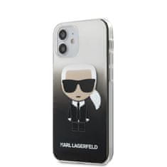 Karl Lagerfeld Karl Lagerfeld Iconik Gradient - Ohišje za iPhone 12 Mini (črno)