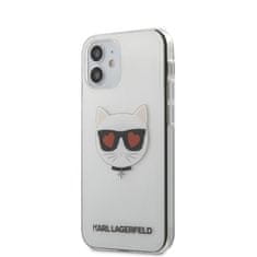 Karl Lagerfeld Karl Lagerfeld Choupette Head Heart - ohišje za iPhone 12 Mini (prozorno)