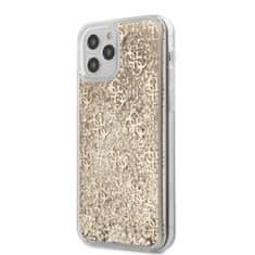 Guess Guess 4G Liquid Glitter - Ohišje za iPhone 12 / iPhone 12 Pro (zlato)