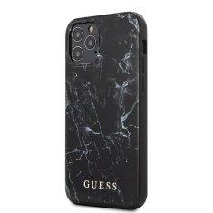 Guess Guess Marble - Ohišje za iPhone 12 / iPhone 12 Pro (črno)