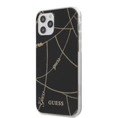 Guess Guess Zlata veriga - Ohišje za iPhone 12 / iPhone 12 Pro (črno)