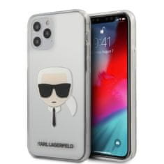 Karl Lagerfeld Karl Lagerfeld Head - Ohišje za iPhone 12 / iPhone 12 Pro (prozorno)