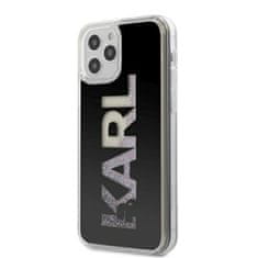 Karl Lagerfeld Karl Lagerfeld Logo Karl Liquid Glitter Multi - etui za iPhone 12 / iPhone 12 Pro (črno)