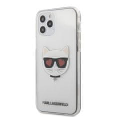 Karl Lagerfeld Karl Lagerfeld Choupette Head Heart - Ohišje za iPhone 12 / iPhone 12 Pro (prozorno)