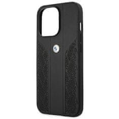 Bmw BMW Leather Curve Perforate HC - Ohišje za iPhone 13 Pro (črno)