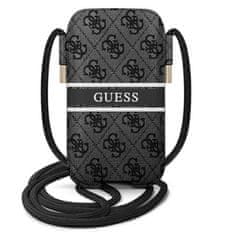 Guess Guess 4G potiskana torbica s trakovi - S/M torbica za telefon max 6,1" (siva)