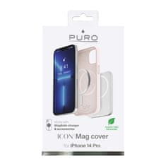 Puro PURO ICON MAG - Ohišje MagSafe za iPhone 14 Pro (prašno roza)