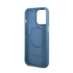 Guess Guess 4G Logo Plate MagSafe - Ohišje za iPhone 13 Pro (modro)