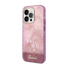 Guess Guess Jungle Case - Ohišje za iPhone 14 Pro (roza)