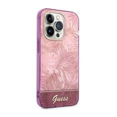 Guess Guess Jungle Case - Ohišje za iPhone 14 Pro (roza)