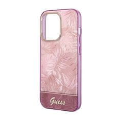 Guess Guess Jungle Case - Ohišje za iPhone 14 Pro (roza)