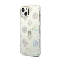 Guess Ohišje Guess Peony Glitter - Ohišje za iPhone 14 (prozorno)