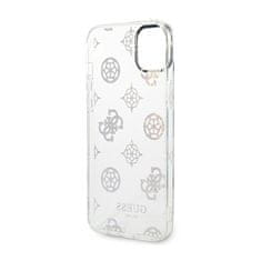 Guess Ohišje Guess Peony Glitter - Ohišje za iPhone 14 (prozorno)