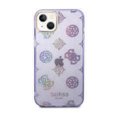 Guess Ohišje Guess Peony Glitter - Ohišje za iPhone 14 (vijolična)