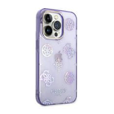 Guess Ohišje Guess Peony Glitter - Ohišje za iPhone 14 Pro Max (vijolična)