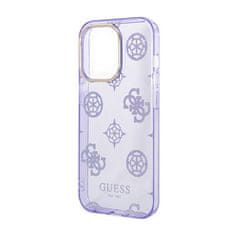 Guess Ohišje Guess Peony Glitter - Ohišje za iPhone 14 Pro Max (vijolična)