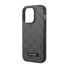 Karl Lagerfeld Karl Lagerfeld Saffiano Mono Metal Logo - Ohišje za iPhone 14 Pro (sivo)