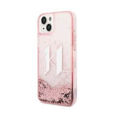 Karl Lagerfeld Karl Lagerfeld Liquid Glitter Big Logo Case - ohišje za iPhone 14 Plus (roza)